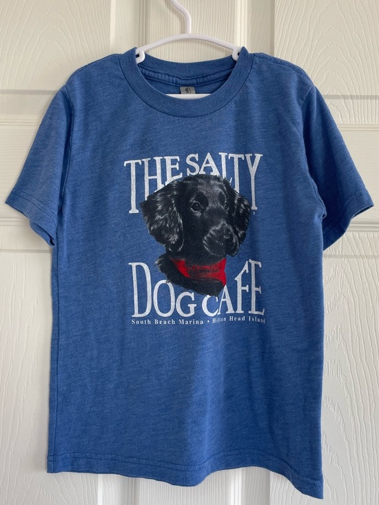 Other - Salty Dog Cafe Hilton Head Blue Dog Graphic Tee Kids Shirt Short Sleeve Size XS